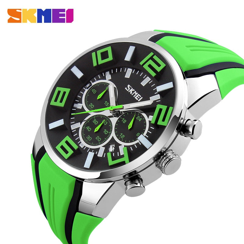 SKMEI 9128 Watches Men Luxury Brand Chronograph Men Sports Watches Waterproof Male Clock Quartz Men's Watch reloj hombre