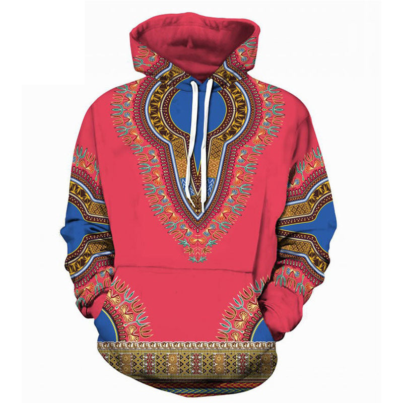 Spring Autumn African Dashiki Print Hoodie Pullover Men Women Casual 3D Hoodies Sweatshirts Men Hip Hop Hoody Tracksuit Moletons