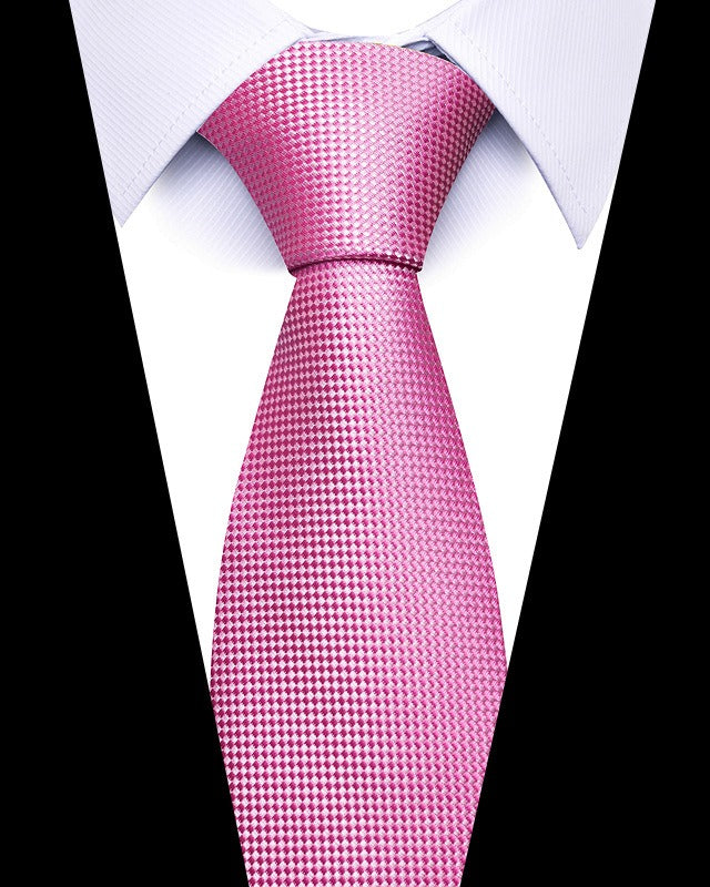 Men's 8cm Business Professional Striped Tie Wedding Suit Accessories Polyester Tie Men