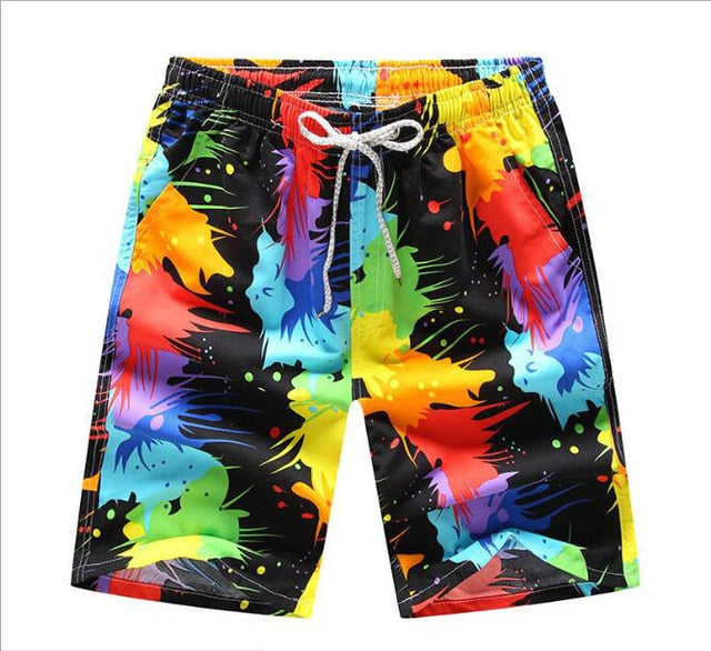 Summer Fitness Shorts Men Board Shorts Brand Swimwear Men Beach Shorts Men Short Quick Dry Women Trunks Printed Boardshort