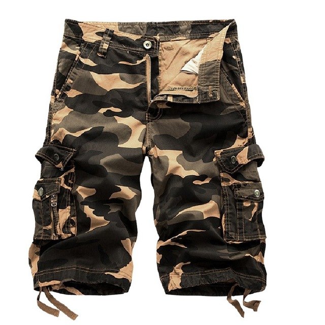 Cargo Shorts Men High Design Camouflage Military Shorts Homme Summer Outwear Hip Hop Casual Cargo Camo Men Shorts