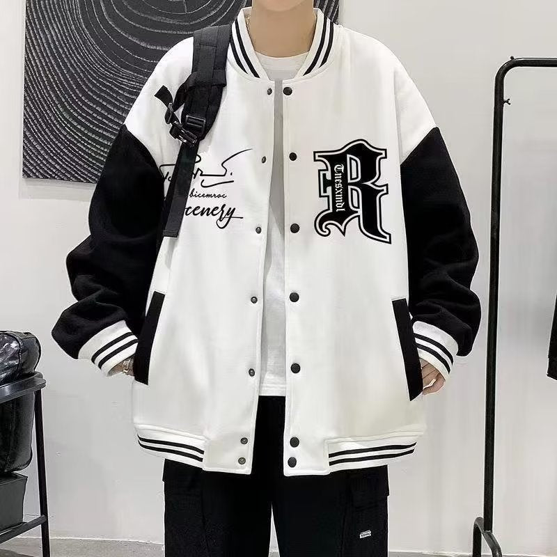 Trendy baseball jacket men's casual jacket upper garment