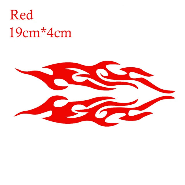 2pcs Universal Car Sticker Styling Engine Hood Motorcycle Decal Decor Mural Vinyl Covers Auto Flame Fire Sticker Car-styling