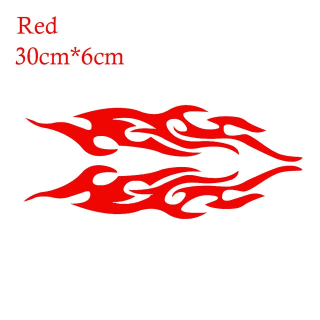 2pcs Universal Car Sticker Styling Engine Hood Motorcycle Decal Decor Mural Vinyl Covers Auto Flame Fire Sticker Car-styling