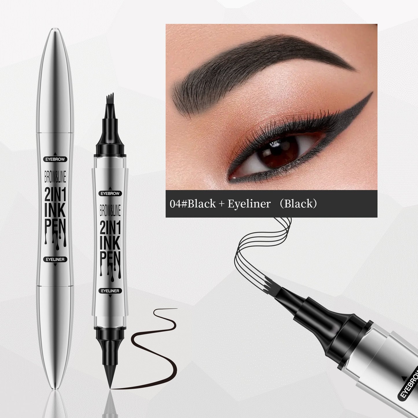 Hellokiss Eyeliner and eyebrow pencil 2 in 1