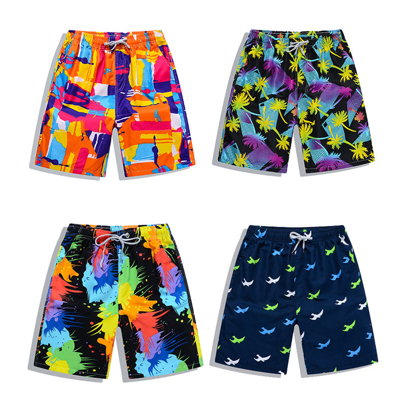 Summer Fitness Shorts Men Board Shorts Brand Swimwear Men Beach Shorts Men Short Quick Dry Women Trunks Printed Boardshort