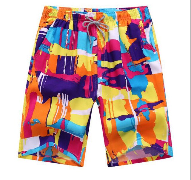 Summer Fitness Shorts Men Board Shorts Brand Swimwear Men Beach Shorts Men Short Quick Dry Women Trunks Printed Boardshort