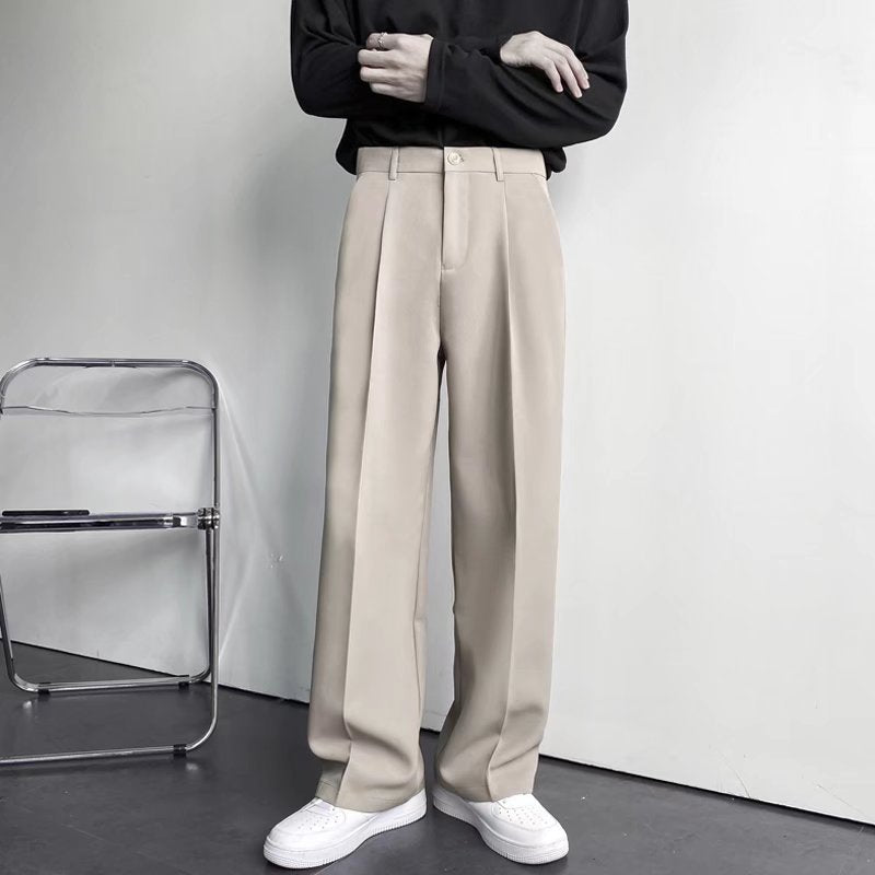 Men spring and autumn Korean version khaki work wear trousers for men formal trouser baggy pants