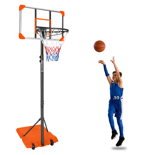 Portable Basketball Goal System with Stable Base and Wheels use for Indoor Outdoor