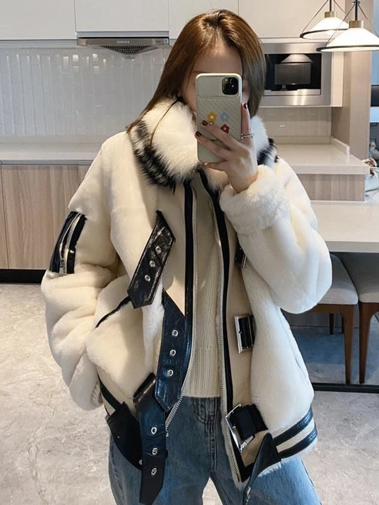 Fur One-piece Coat For Women Imitation Fur Coat Plush Jacket Down Coats Fur Jacket Winter Coat For Women Winter Coat Women