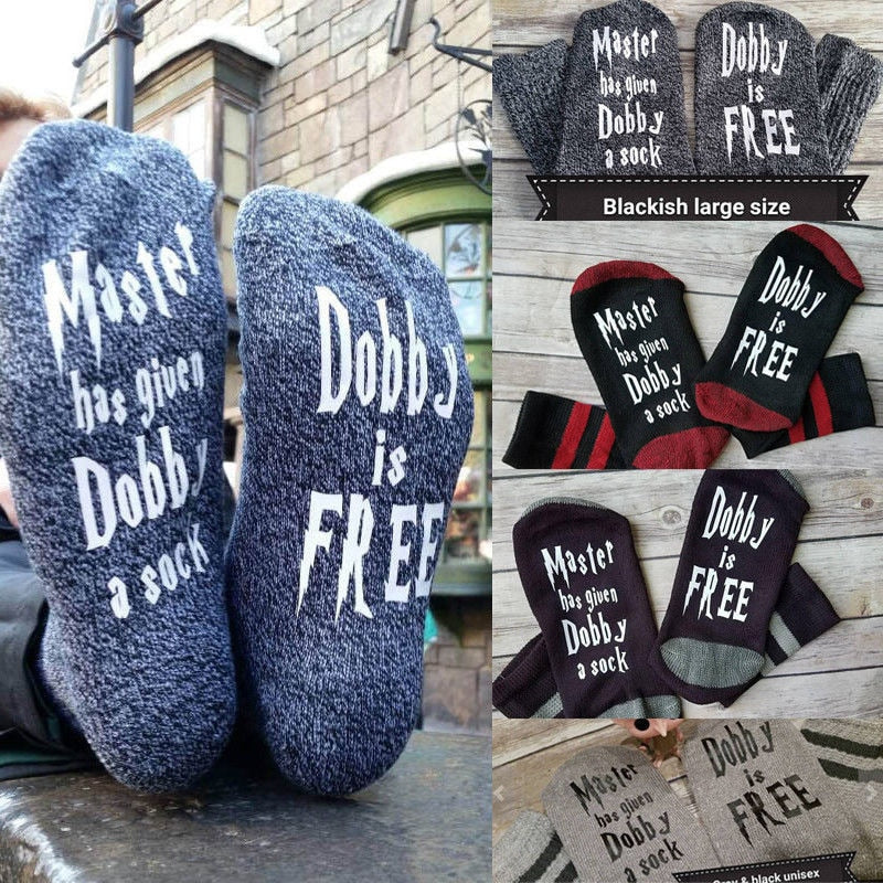 Women Wine Socks Print Letter Cute Autumn Spring Meia Funny Socks 2019 New Arrival Chaussette Femme Winter Warmly Meias