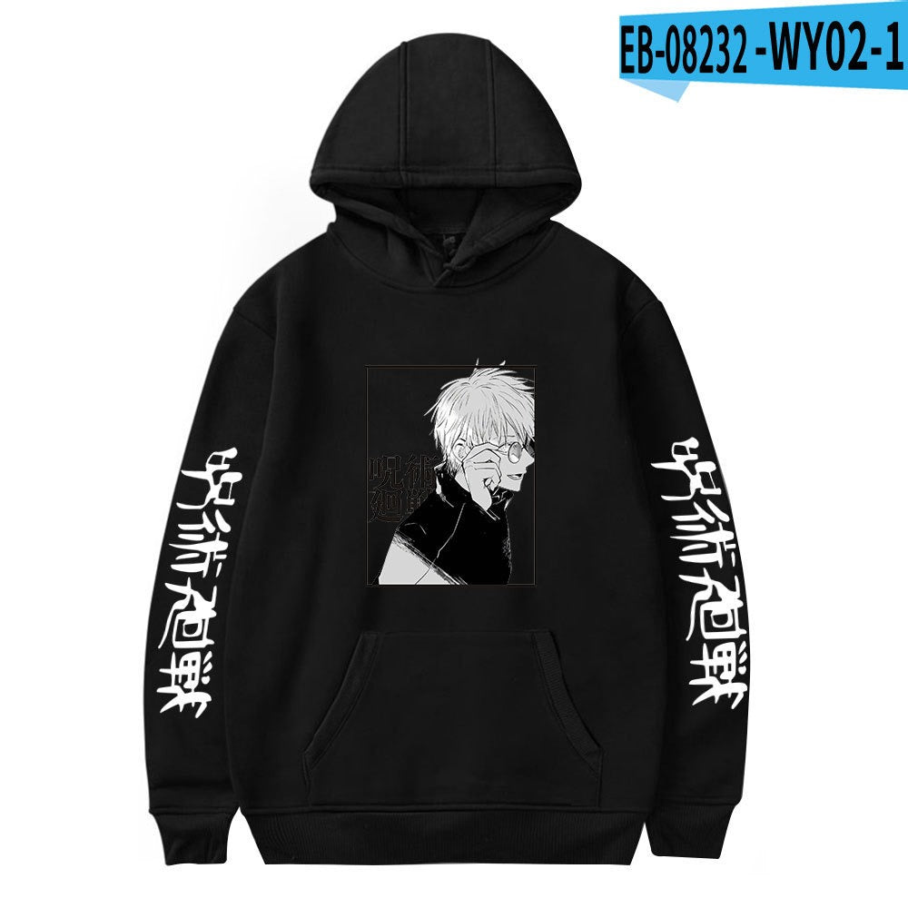 Hoodie autumn/winter plush printed student hoodie for men