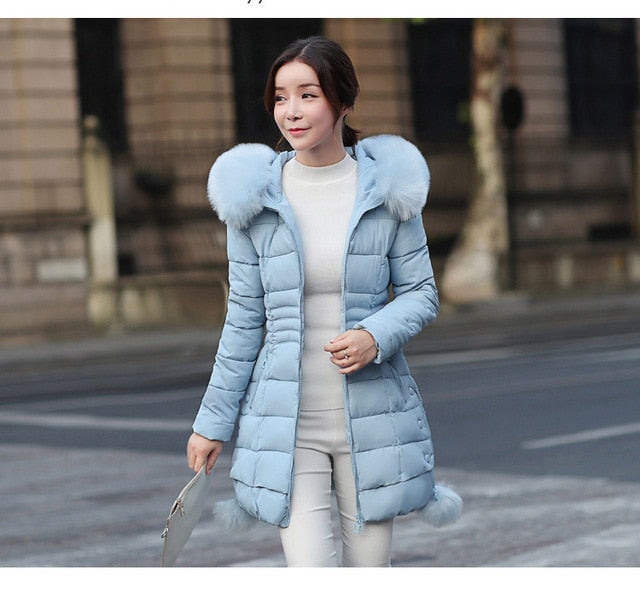 Faux Fur Parkas Women Down Jacket Winter Jacket Women Thick Snow Wear Winter Coat Lady Clothing Female Jackets Parkas