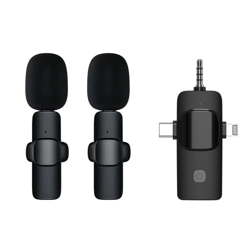 Wireless lavalier microphone for live streaming recording, Little Bee speaker, computer camera for recording, microphone for live streaming, machine