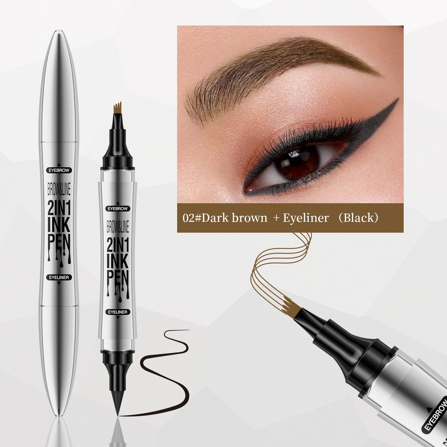 Hellokiss Eyeliner and eyebrow pencil 2 in 1