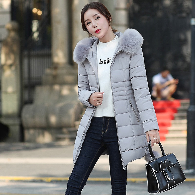 Faux Fur Parkas Women Down Jacket Winter Jacket Women Thick Snow Wear Winter Coat Lady Clothing Female Jackets Parkas