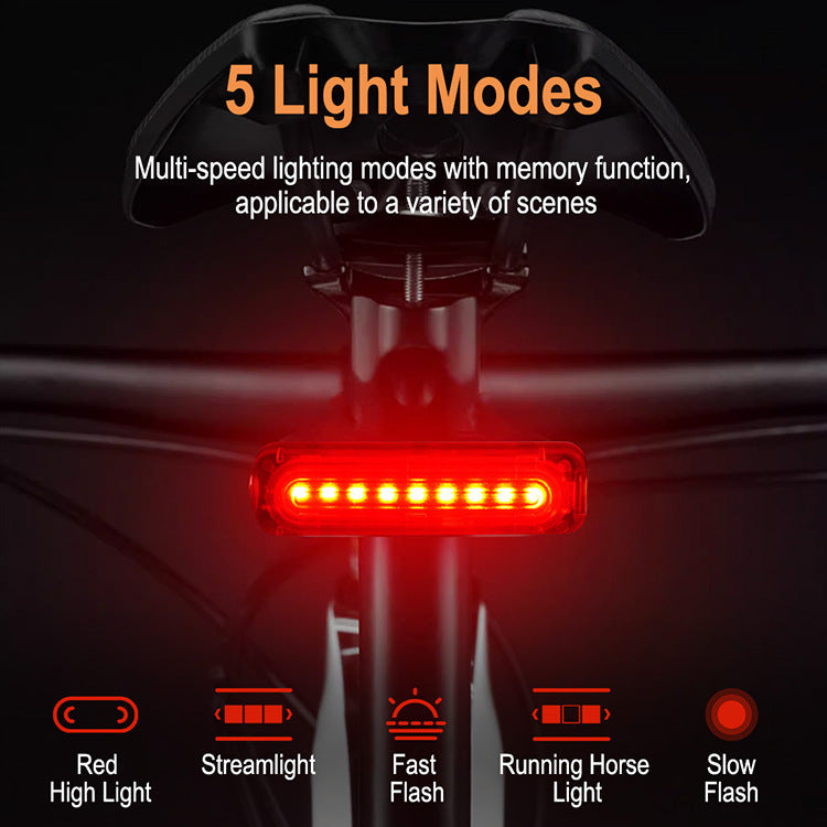 Bicycle taillight type-c night riding light mountain road bike outdoor riding warning light equipment