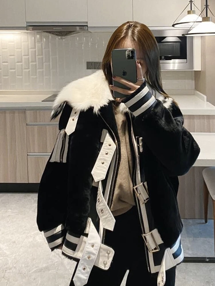 Fur One-piece Coat For Women Imitation Fur Coat Plush Jacket Down Coats Fur Jacket Winter Coat For Women Winter Coat Women