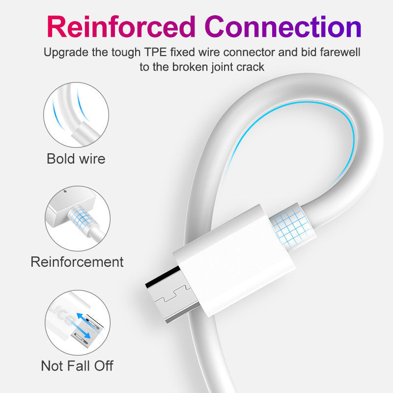 2A 1-meter Micro Android data cable supports fast charging power cable V8/MIRCO charging cable