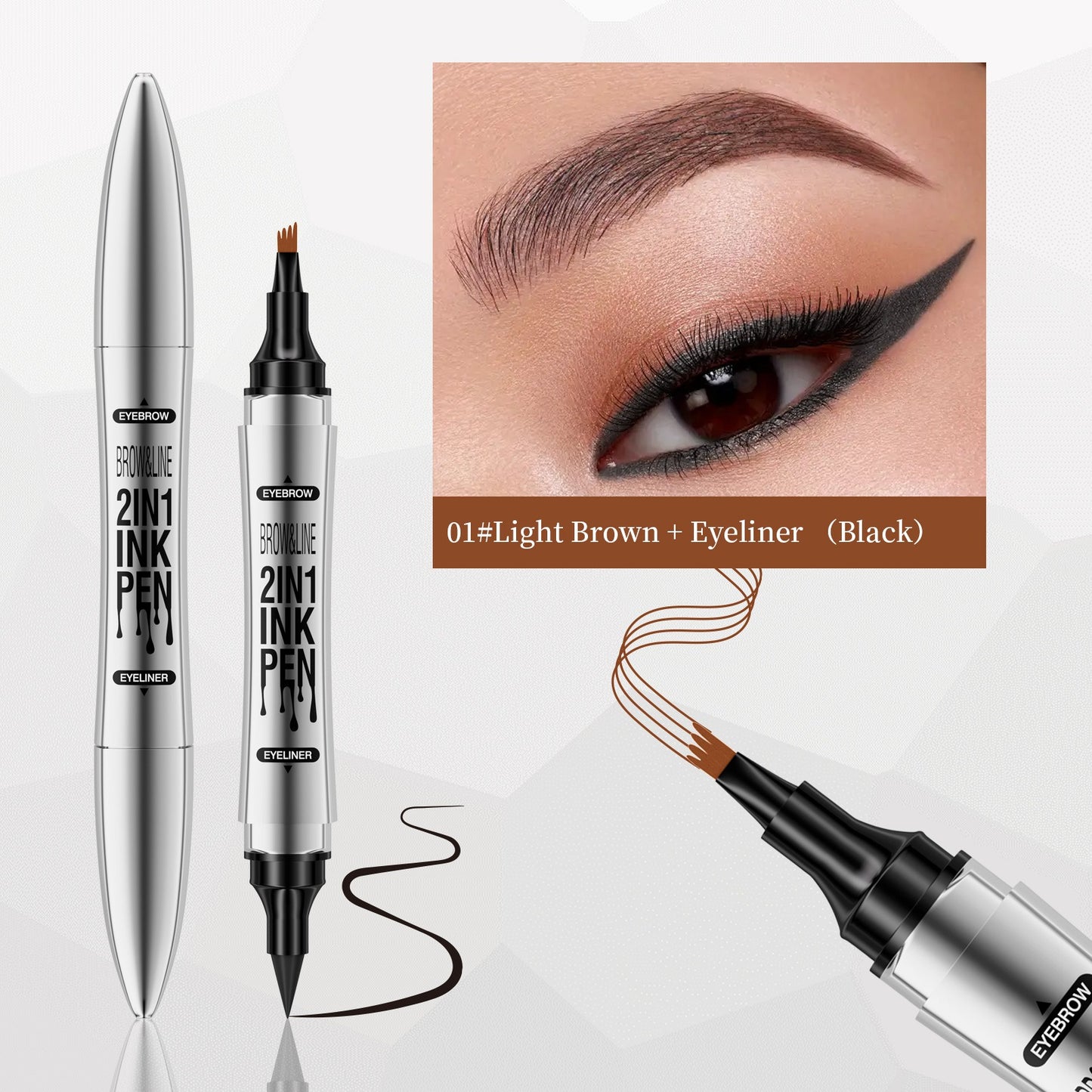 Hellokiss Eyeliner and eyebrow pencil 2 in 1