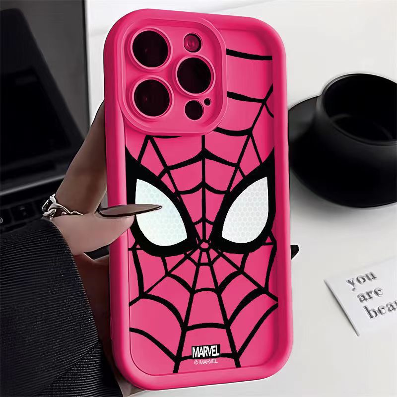 Spider Man iPhone 14 Promax Matte Silicone Soft Case for Apple Phone Case