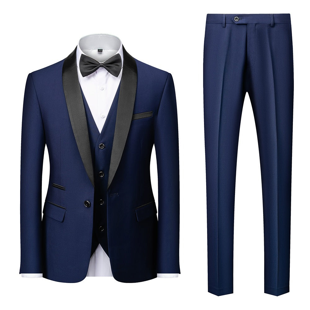 New Grooms men Men Wedding Suits Shawl Lapel Groom Tuxedos