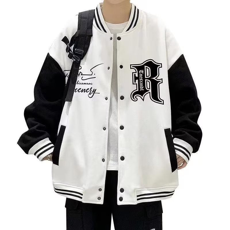 Trendy baseball jacket men's casual jacket upper garment