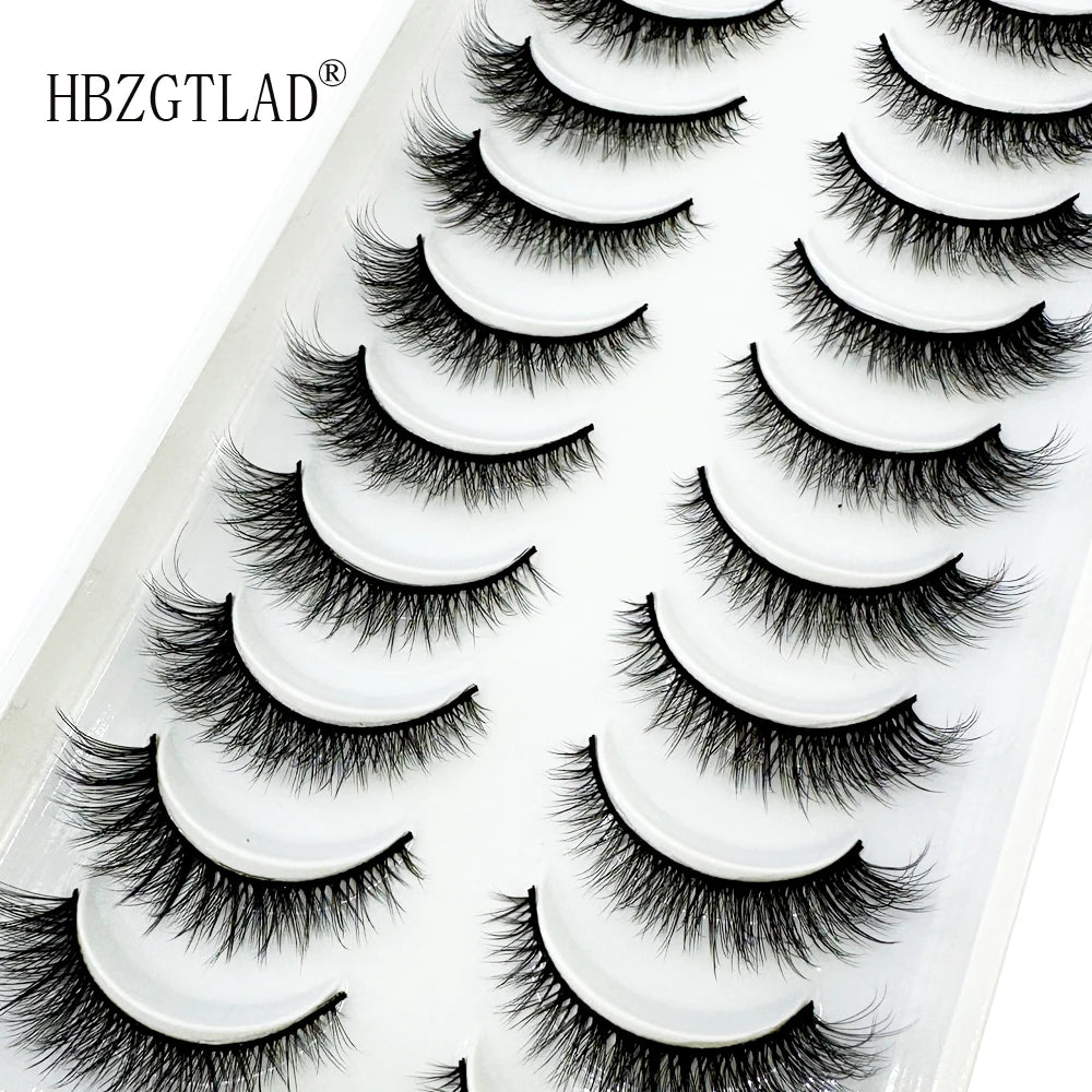 NEW 10pairs makeup eyelashes soft fluffy lashes false eyelashes dramatic 3d mink lashes lash extension make up cilio faux cils