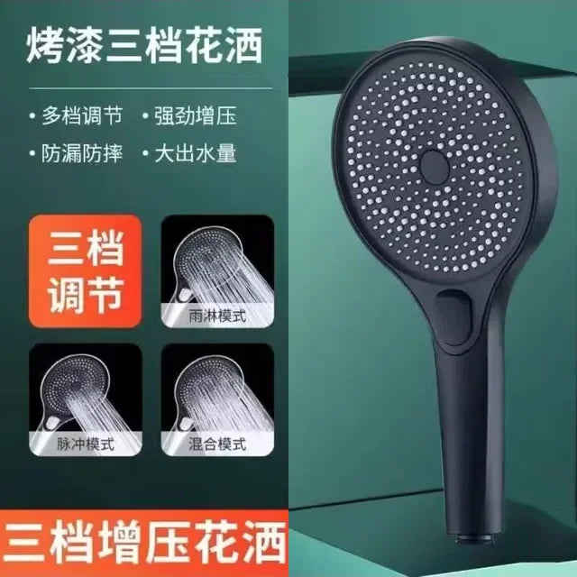 13CM Big Shower Head 3 Modes Adjustable High Quality High Pressure Water Saving Flow Shower Faucet Nozzle Bathroom Accessories