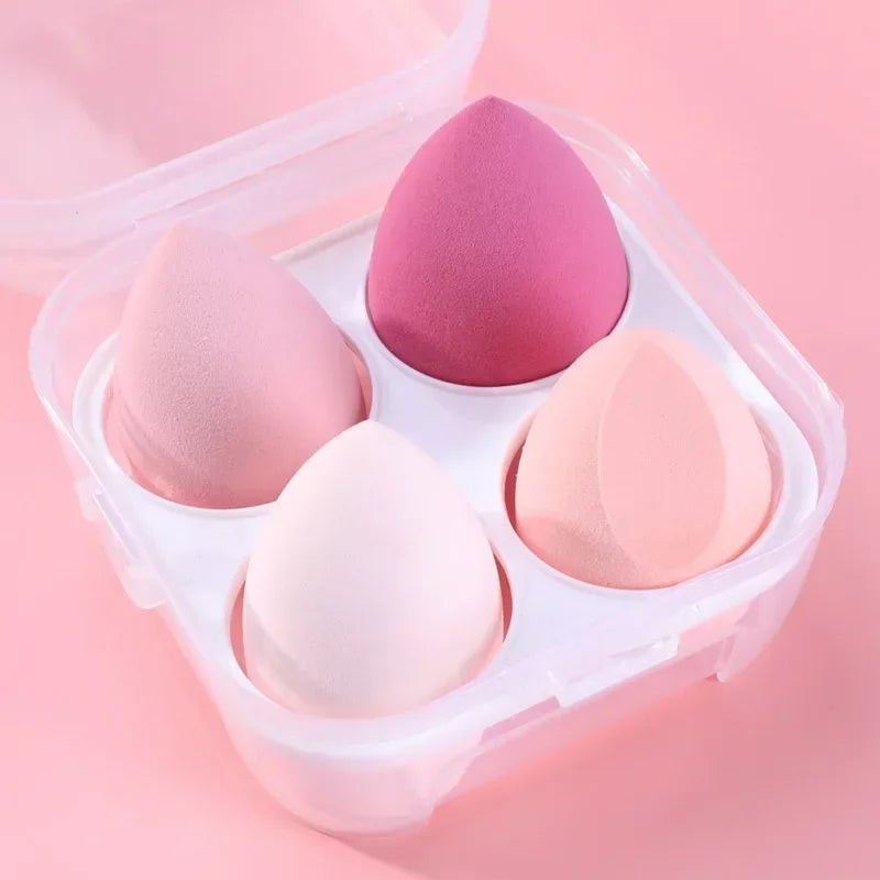 3pcs Makeup Blender Cosmetic Puff Makeup Sponge with Storage Box Foundation Powder Sponge Beauty Tool Women Make Up Accessories