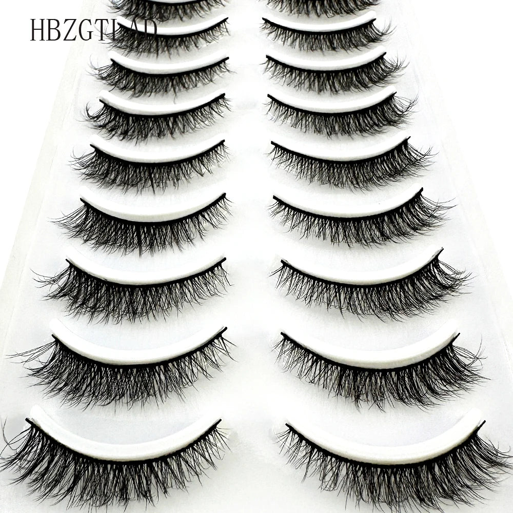 NEW 10pairs makeup eyelashes soft fluffy lashes false eyelashes dramatic 3d mink lashes lash extension make up cilio faux cils