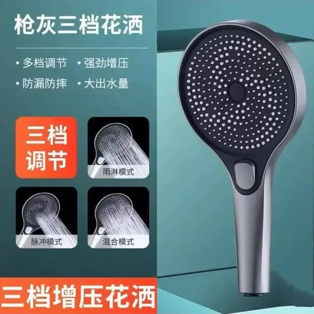 13CM Big Shower Head 3 Modes Adjustable High Quality High Pressure Water Saving Flow Shower Faucet Nozzle Bathroom Accessories