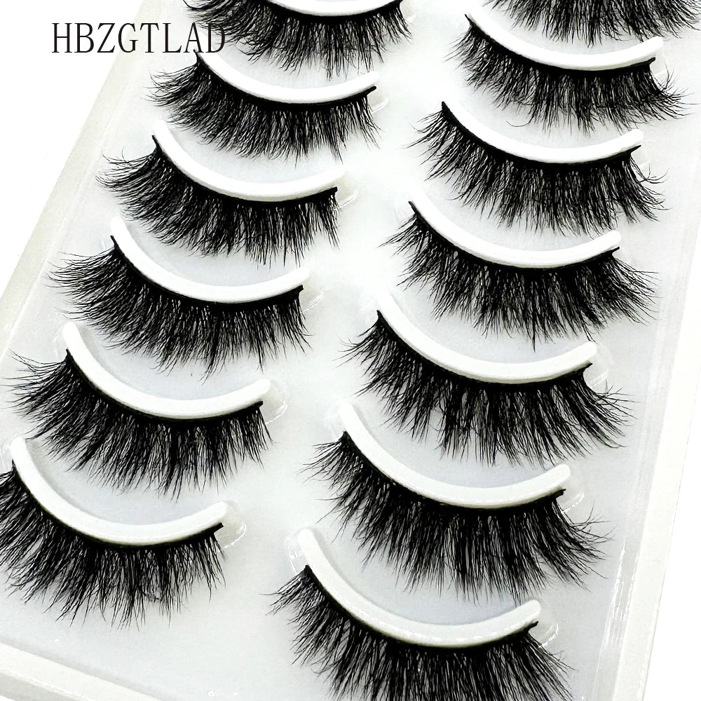 NEW 10pairs makeup eyelashes soft fluffy lashes false eyelashes dramatic 3d mink lashes lash extension make up cilio faux cils