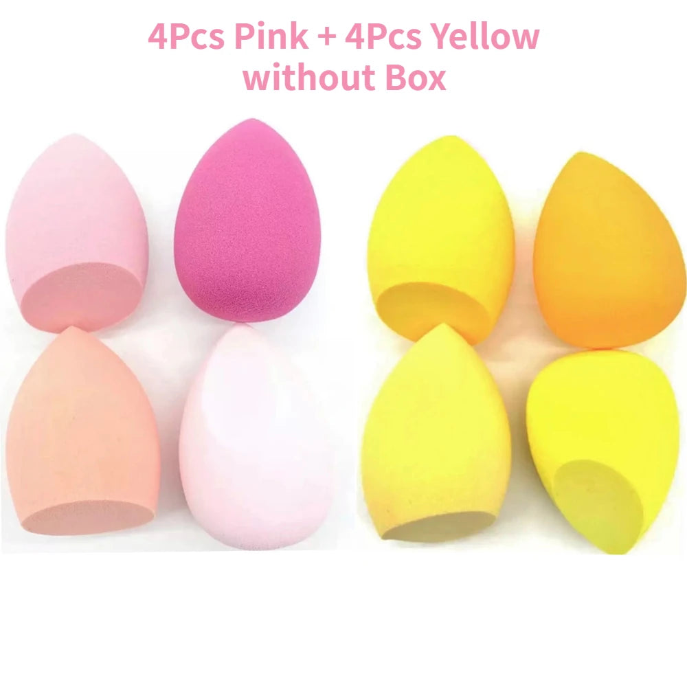 4/8pcs Makeup Sponge Blender Beauty Egg Cosmetic Puff Soft Foundation Sponges Powder Puff Women Make Up Accessories Beauty Tools